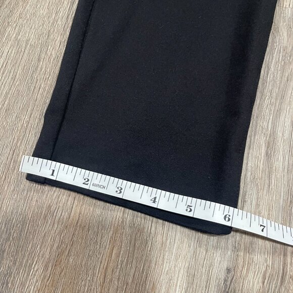 NWT Women's Lg DKNY Jeans Black Midweight Straight Leg Ponte Comfy Stretch Pants - Picture 15 of 15